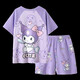 Kuzhang (Kuzhang) Kulomi Kinderpyjamas Sommermädchen reine Baumwolle kurzärmelige dünne Prinzessin -Stil -Mädchen können Hauskleidung Anzug CGM30135 Little Beaver 125 14 Code Referenz ist -13555jin [Jin gleich 0,5 kg]