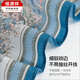 Hengyuanxiang 2025 Sinn 53 cm Maulbeerbeerbeschalel Seidenschal gebundener Hals Frauen modische und vielseitige quadratische Schalblinse Blue Graffiti Linien 53*53 cm