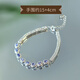 Chili Tanzanite Bracelet Women's S925 Silver Chain Light Luxury Niche Design High-end Blue Gemstone Bare Stone Inlaid Bracelet 01#s925 Silver Tanzanite Inlaid Bracelet