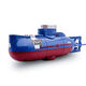 
Mini submarine toys boy wireless remote control charging nuclear submarine small toy ship military model children white remote control + battery
