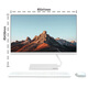 Lenovo AIO micro-border high color gamut integrated desktop computer 23.8 inches (six-core i5-8400T 8G 1T 2G independent display wireless keyboard and mouse) white