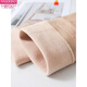 Modal socks for women winter warm thickened velvet over-the-knee socks black skin color stockings non-slip thigh socks water gloss stockings 140g thin velvet skin color (5-15 C) 1 pair one size