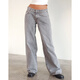 Lee Kids American Retro Low Raist non élastique lavage droit de lavage droit pour les femmes pantalons de femmes de la rue à l'automne