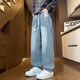Straight Jeans Men's Spring and Autumn American Retro Pants Retro Casual Hens.