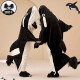 
Luechen couple one-piece pajamas female students in autumn and winter cartoon coral velvet plus velvet thickened home clothes men's loose coral velvet-YPF#3893# [zipper one-piece] M XL 170c women's style [weight 120-130Jin [Jin equals 0.5 kg]]