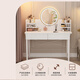 Olin European Style Dressing Table Modern Simple Bedroom Dressing Table Small Apartment Light Luxurious High-end Dressing Table with LED Light Dressing Mirror