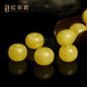 Ouchini beeswax loose beads amber full of honey round beads old-shaped star and moon monkey head bracelet with bead accessories single 9*12mm