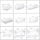 
Sanqihu desktop storage box transparent acrylic box can be stacked with kitchen snack storage basket cosmetic mask 4877. 1 in the middle of the side U transparent basket