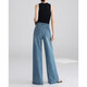 Jeans de pierna ancha de moda y de alta gama para mujeres en primavera y verano 2025 Nuevos pantalones de piso bañados de cintura alta 2XL 2XL