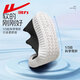 Huili children's shoes, children's white shoes, girls canvas shoes, boys' sneakers, white cloth shoes, summer primary school board shoes, black 1707 35 feet length approximately 21.5cm