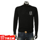 Armani Axe Autumn e Invierno Pure Wool Pure Warm Round Neck Suéter 8nzm4r ZM8AZ Negro 1200 2XL