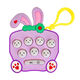 
Palm-killing gopher in children's game machine to practice hand speed without hurting eyes luminous and decompression small toy keychain pendant black with battery