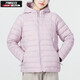 安德玛（Under Armour）女装 冬季款运动服户外防风保暖御寒外套时尚潮流连帽羽绒服 1372648-694 XS