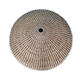 Handmade reed grass weaving steamer hat steamer steamer steamer steamer stainless steel aluminum pot steamer steaming cover rural big pot straw cover dark blue 7374cm