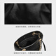 CHARLES/KEITH25 autumn new product soft drawstring simple chain lucky bag bag hand tote bag women's bag CK2-80151536 Black S