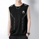 Sommer-Männereis-Seide Atmungsfreie Weste Sport Fitness Basis Hemd breites Schultertraining ärmellose T-Shirt Weste Schnelltrocknen wa schwarz [Schmetterlingsbalken-Weste] 2xl [Empfohlen 130-145 Jin [Jin gleich 0,5 kg]]