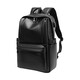 OULUNCHI (OULUNCHI) [2025 new style] Backpack for men's cowhide backpack gift casual travel bag fashionable computer school bag gift black [can accommodate 15.6-inch computer] 31*12*44CM