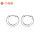 Liuguifu Jewelry Platinum Earrings Women's PT950 Earrings Birthday Gift About 2.75g
