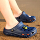Huili Cross Hole Shoes Boys Summer Style sin deslizamiento al aire libre zapatos de playa Zapatos para niños zapatillas para niños Bolsa suave de la suela