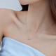 Lukfook Jewelry Platinum Necklace Platinum 950 Bow Necklace Price G07TBPN0024 Approximately 2.22 grams