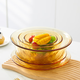 Glass bowl and plate, high borosilicate, high temperature resistance, microwave and refrigeration, fruit plate, soup bowl, vegetable plate, soup bowl, household rice bowl, Yizhuan noodles bowl 1050ML (1 pack)