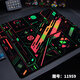 Kyodo Einfache abstrakte Maus-Pad Super große verdickte dünne Oberfläche für Jungen FPS E-Sports Games Spezielle Keyboard Pad Technology Style 11964 Endlose Linien 450*400*4mm
