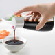 Home KATEI STORY Japanese glass soy sauce vinegar seasoning bottle control volume vinegar pot oil pot sesame oil bottle home kitchen special small bottle seasoning bottle 2-piece set 220ml