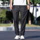 Jeep (Jeep) Los delgados jeans oscuros de los hombres, verano, suelto, recto, recto, ultra delgado, seda negra, pantalones largos largos, verano 9767, azul medio 32 cintura de cintura dos pies cinco