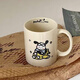 Cute cheese plane puppy ceramic cup mug coffee cup birthday gift (single cup without box) puppy cup shipped randomly 1 piece 350ml