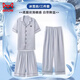 Catman (Miiow) Summer des pyjamas à trois pièces pour hommes pyjamas de glace pantalon à manches courtes Imitation Silk 2025 Nouveaux vêtements pour hommes Summer 14907 + K15907 L