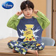 Disney boys pajamas pure cotton cartoon spring and autumn medium and large children long sleeves 2025 new children's home clothes little boy autumn style F12596 long sleeve boy average size 12 size recommended height 110-120, weight