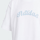 阿迪达斯（adidas）童装25夏秋女童T恤联名款蝴蝶结点缀中大童儿童宽松纯棉T恤KG6625
