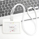 JPHZNB Fashion Round Rope Lanyard Tarjeta de empleados Tarjeta de autobús Tarjeta de trabajo Tarjeta de trabajo Tarjeta de campus Bus C5 C5 White Horizontal Versión + 9734 Blue Round Rope