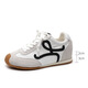 
7cm high-end version yellow white shoes retro small tilted head mandarin duck shoelace casual shoes De training shoes women Forrest Gump shoes 6629 yellow high-end 7cm 33