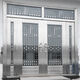 
BEYZK304 stainless steel door rural self-built house entrance door double door glass entrance stainless steel rose gold style 9902
