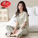 Langsha 2025 Nouveau pyjamas pour femmes en été en coton pur pantalon à manches courtes pour les vêtements pour femmes à la maison Set à la maison et automne