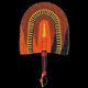 Roomologie Africain Ghana Paille tissée à la main ventilateur van de couleur DÉCORATIVE BGF-12107