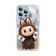 发财labubu适用苹果15手机壳情侣iphone16promax新款13拉布布14p WKWK2694C-金属漆玻璃壳远峰蓝 苹果11pro