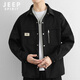 JEEP SPIRIT吉普衬衫男长袖秋季休闲工装外套男宽松百搭夹克上衣新款男装