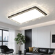 Tiffania Italian light luxury crystal living room ceiling light modern simple eye protection bedroom light whole house package combination Zhongshan lamp DP275-1050 long Tmall Elf (black)-R97.