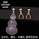 DR GRAFFCARNY pendant buckle head 18k gold PT950 necklace button connector buckle accessories jade jade buckle melon seed buckle color buckle 18K yellow pendant buckle left and right holes
