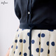 Eifli (Eifini) Eifli Polka Dot-Rock für Frauen Sommerfarbe Taille A-Line