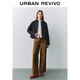 
UR[HOT]2025 autumn new women's denim retro splicing contrast denim jacket UYU850126 blue XS