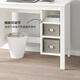 IKEA (IKEA) BRUSALI desk 90CM white simple storage modern Nordic style white desk