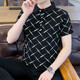 UNI QLO Uniqlo's same 2025 summer new Polo shirt short-sleeved men's trendy brand ins slim lapel half F9226 black 3XL