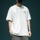 Lee Kids260g schwere kurzärmelige T-Shirt-Männer loser großer, halbärmeliger T-Shirt American American High Street gedruckt Top T1506 Black M Gewicht 100-125 Jin [Jin ist 0,5 kg]