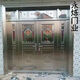 
BEYZK304 stainless steel door rural self-built house entrance door double door glass entrance stainless steel rose gold style 9902