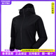 Kailas Solid Color Sports Outdoor Mountaineering winddicht auf spritzdichte Kapuze-weiche Schalenjacke für Frauenstil schwarze schwarze XS