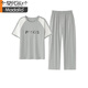 Modal pour femmes à manches courtes en pyjamas en coton pur purement pantalon d'été Vêtements à la maison style coréen style mince peut être porté sur le dessin animé d'été extérieur Y9719 m (recommandé 75-95jin [Jin est égal à 0,5 kg]))