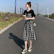Lism Light Luxury International Brand Robes haut de gamme Habillons haut de gamme 2025 Été Nouveau style faux Tempérament à deux pièces Sinjming Women's Bow M (90-110jin [Jin est égal à 0,5 kg]))